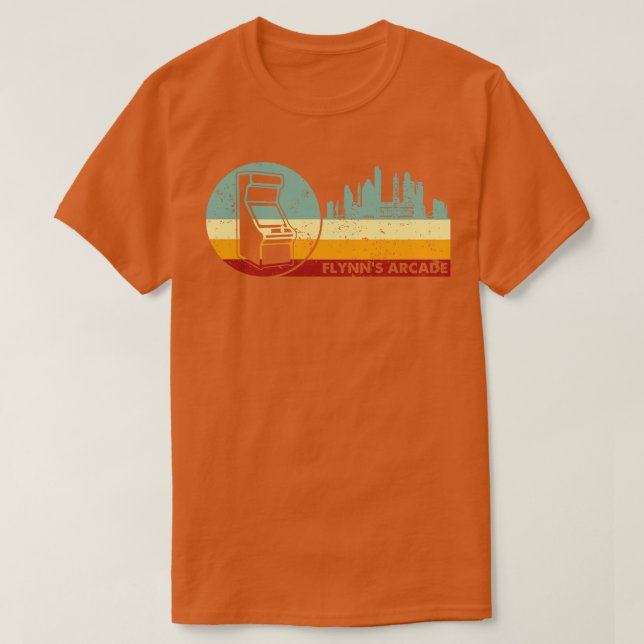 Retro Vintage Flynns Arkadspel T Shirt (Design framsida)
