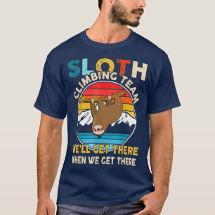 Retro-Vintage för långsamt klätterteam T Shirt
