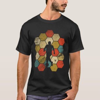 Retro vintage Fotbollsspelare sport 6 T Shirt