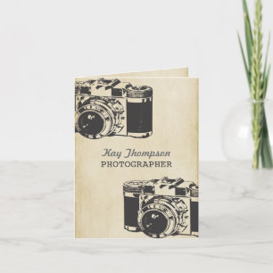 Retro-Vintage-fotograf - tack för ditt kort