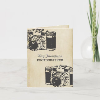 Retro-Vintage-fotograf - tack för ditt kort