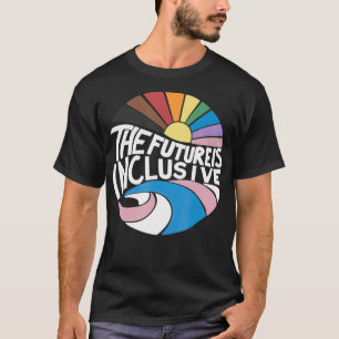 Retro-Vintage Framtiden är inkluderande hbt-gay Ri T Shirt