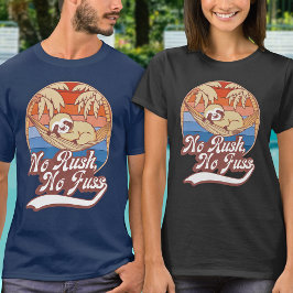 Retro Vintage Funny Quote Sloth Sunset Typography T Shirt