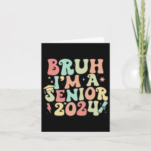 Retro Vintage Funny Senior Studenten Bruh I#39;m Kort