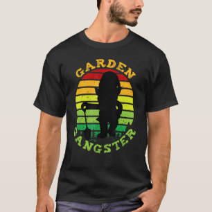 Retro Vintage Garden Gangster Gnome 3 T Shirt