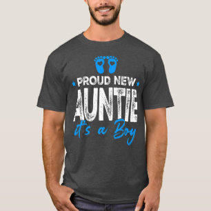 Retro Vintage Gender Reveal Proud New Auntie Det ä T Shirt