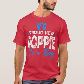 Retro Vintage Gender Reveal Proud New Poppie Det ä T Shirt