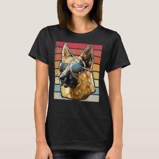 Retro Vintage German Shepherd German Shepherd Hund T Shirt