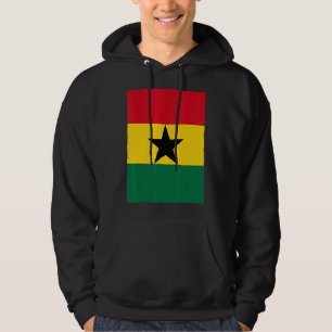 Retro Vintage Ghanaian National Flagga Ghana Hoodie