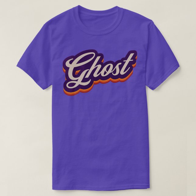 Retro Vintage Ghost T Shirt (Design framsida)