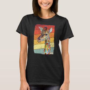 Retro Vintage Giraffe Sunglass Animal 2 T Shirt