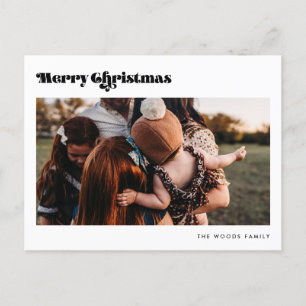 Retro Vintage God jul 2 Photo Helg Vykort