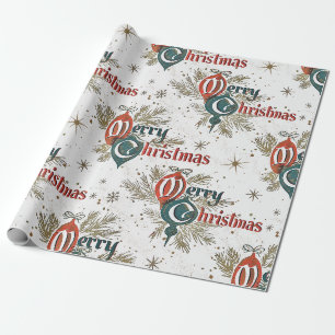 Retro Vintage God jul Presentpapper