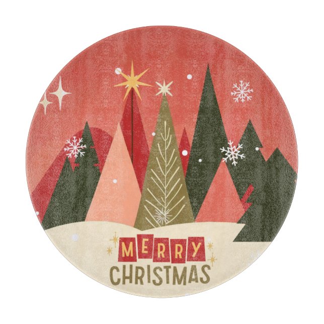 Retro/Vintage God jul träd (Framsidan)