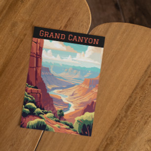 Retro Vintage Grand Canyon nationalpark Arizona Vykort