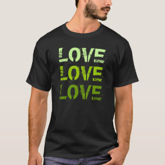 Retro Vintage Groovy Rainbow Kärlek Tee