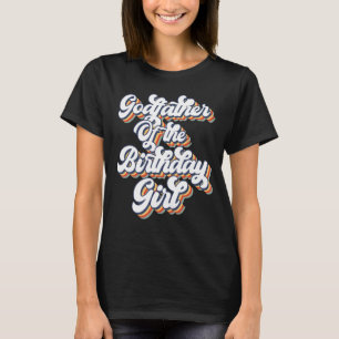 Retro Vintage gudfader till Birthday Girl Match T Shirt