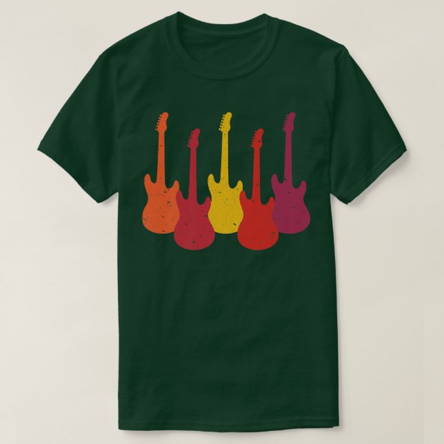 Retro Vintage Guitars1038 T Shirt (Design framsida)