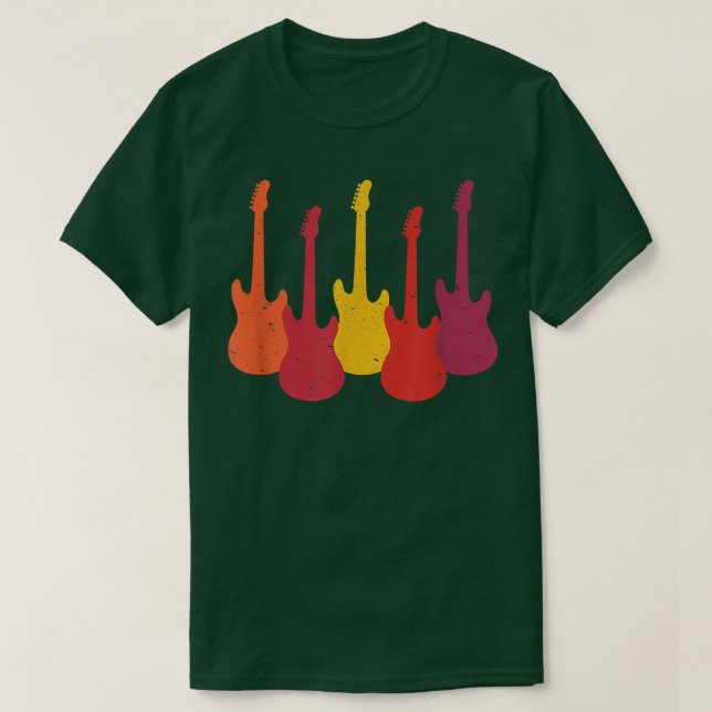 Retro Vintage Guitars 2711 T Shirt (Design framsida)
