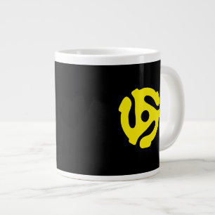 Retro Vintage Gult 45-avståndsbehållare DJ Jumbo Mugg