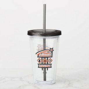 Retro Vintage Halloween-tecken - Bus eller godis Take Away Mugg