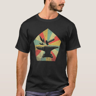 Retro Vintage Hammer & Anvil Blacksmith T Shirt