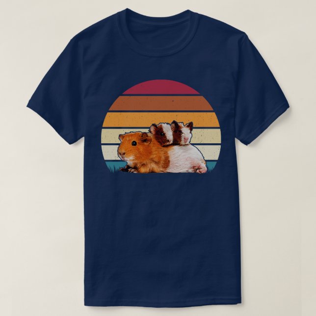 Retro Vintage Hamster Animal Lover T Shirt (Design framsida)