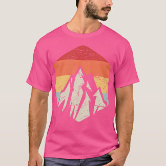 Retro Vintage Hiking Gift utomhus bergshiker T Shirt