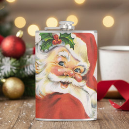 Retro Vintage Holly Jolly Jultomten jul Fickplunta