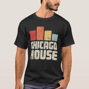 Retro Vintage House Music Fransk House & Chicago T Shirt