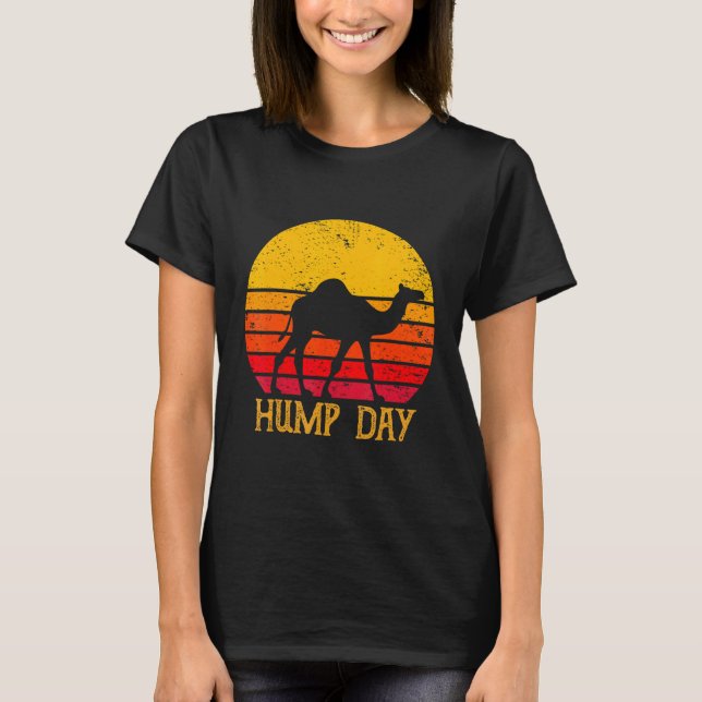 Retro Vintage Hump Day Kamel T Shirt (Framsida)