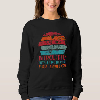 Retro Vintage Introverts But Willing O Discuss Ca T Shirt