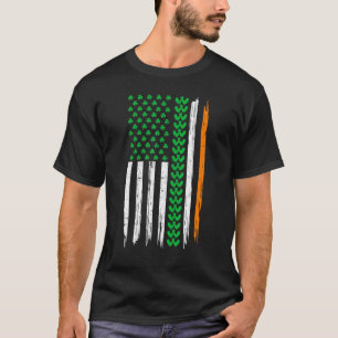 Retro Vintage Irish USA flagga Sport Wrestling St  T Shirt