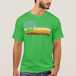 Retro-Vintage Jag står på Ukrainas sida T Shirt