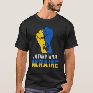 Retro-Vintage: Jag står på Ukrainas support Ukrain T Shirt