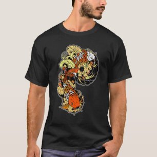 Retro Vintage Japansk koi Fish T Shirt