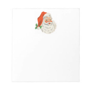 Retro Vintage Jolly Jultomten jul Anteckningsblock