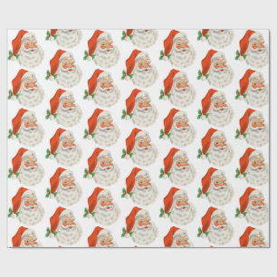 Retro Vintage Jolly Jultomten jul Presentpapper