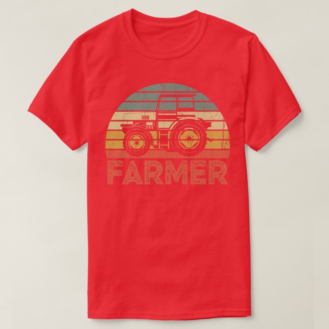 Retro-vintage jordbrukare t shirt (Design framsida)