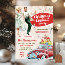 Retro Vintage Jul Cocktail Julfest