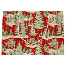 Retro Vintage Jul Landskap