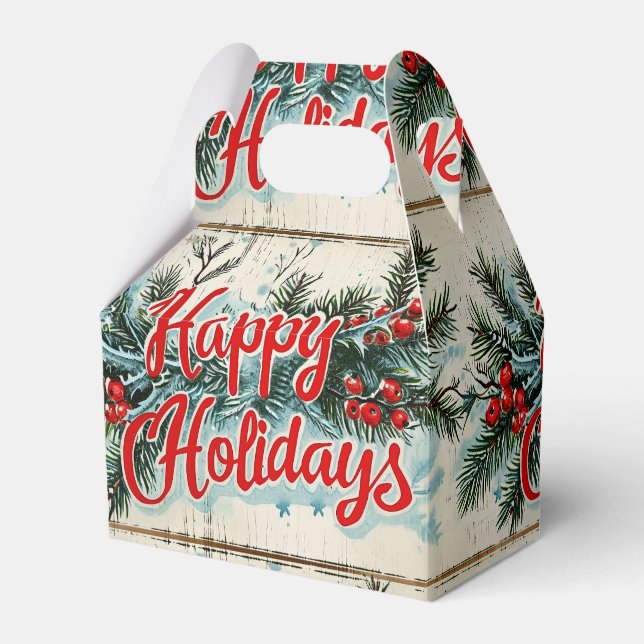 Retro Vintage Jul: Mid Century Yuletide 2 Presentaskar (Framsidan Sidan)