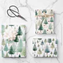 Retro Vintage jul Träd Helgdag Gift