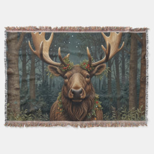 Retro vintage julälg filt