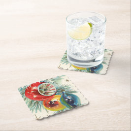 Retro Vintage-julen lökar party underlägg Papper