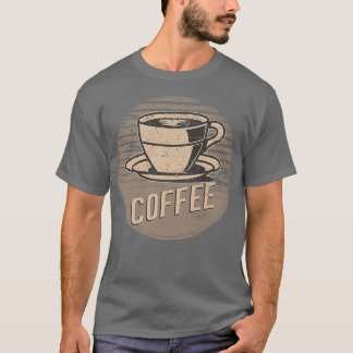 Retro Vintage-kaffe T Shirt