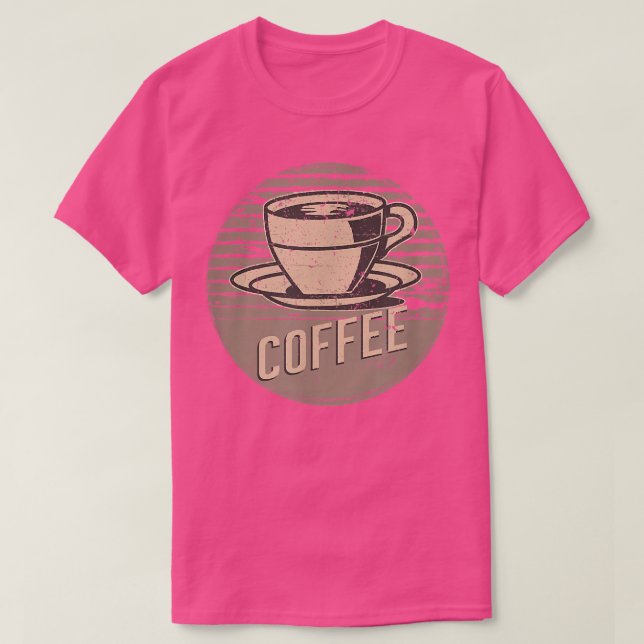 Retro Vintage-kaffe T Shirt (Design framsida)