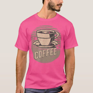 Retro Vintage-kaffe T Shirt