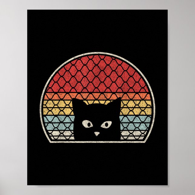 Retro Vintage Katt Poster (Framsidan)