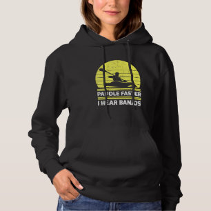 Retro Vintage Kayaking Paddle fortare jag hör Banj T Shirt